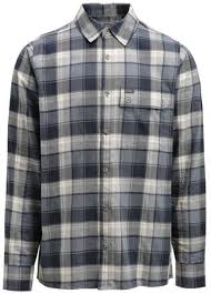 Lundhags Järpen plaid flanell shirt M sky blue
