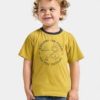 Didriksons Mynta kids t-shirt 4 yellow pollen
