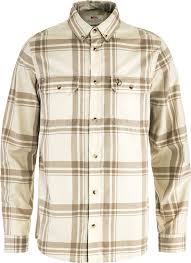 Fjällräven Övik lite flannel shirt M Chalk