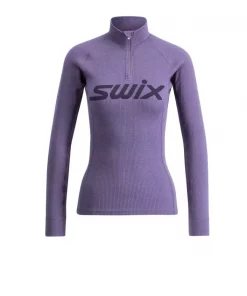Swix RaceX merino half zip W dusty purple