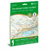Kart Hardangervidda nordøst