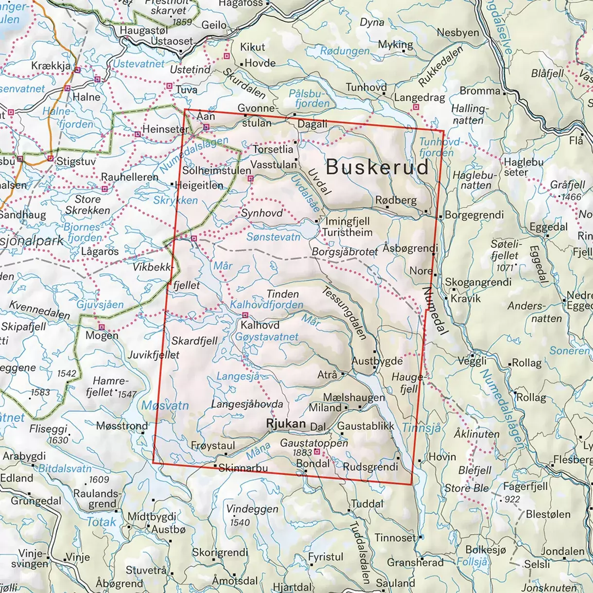 Calazo Hardangervidda øst, Rjuken & Gaustadtoppen