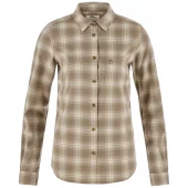 Fjällräven Övik Flannel Shirt W Chalk White-Suede brown