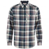 Fjällräven Fjällglim regular shirt dark navy/Chalk White