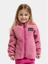 Didriksons Gibbs Kids' Full-Zip Heather Pink
