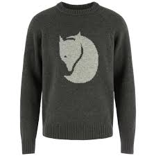 Fjällräven Logo knit sweater M forest