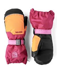 Hestra Baby zip mitt orange