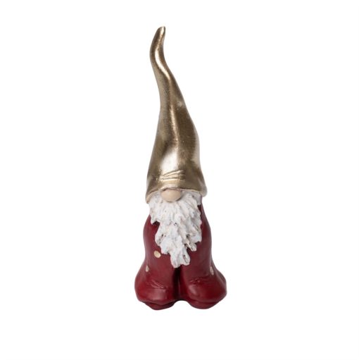 Nisse rød m/gull H:18,5cm