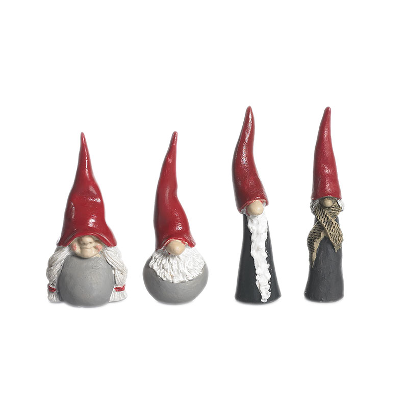 Nissefamilie 4stk H:6-7cm