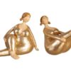 Figur dame liggende 9*5cm assortert