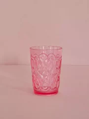 Vannglass akryl rosa