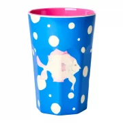 Melanin krus blå m/Fisk