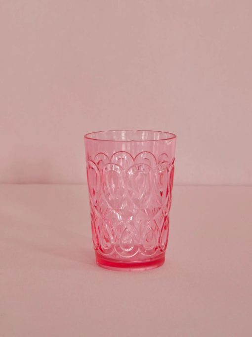 Vannglass akryl rosa