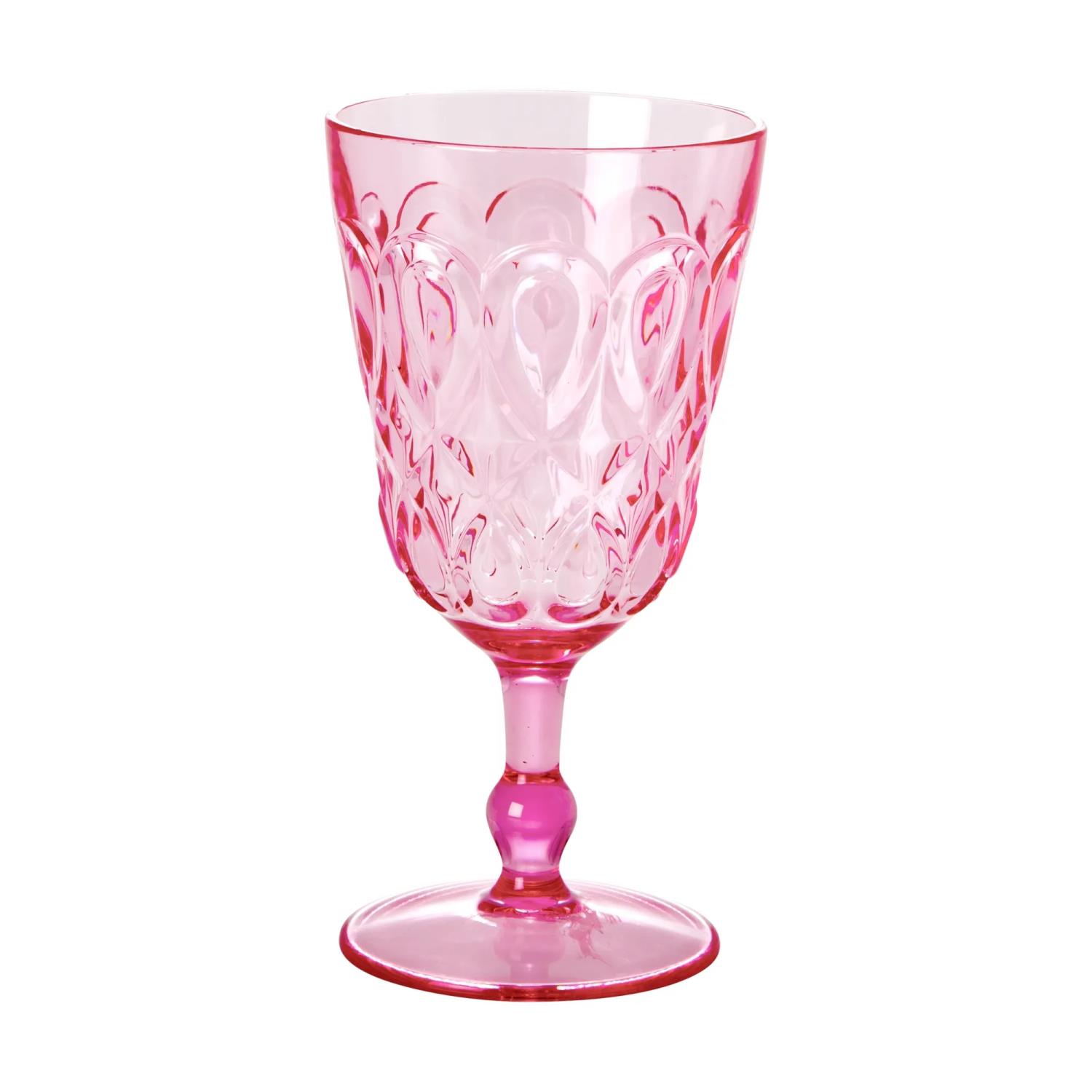 Akryl glass m/stett -Rosa