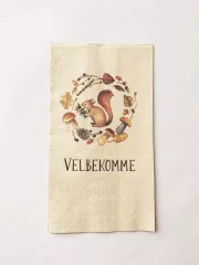 Serviett "Velnekomme-ekorn"