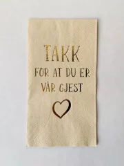 Takk-Våre gjester 33*40Cm