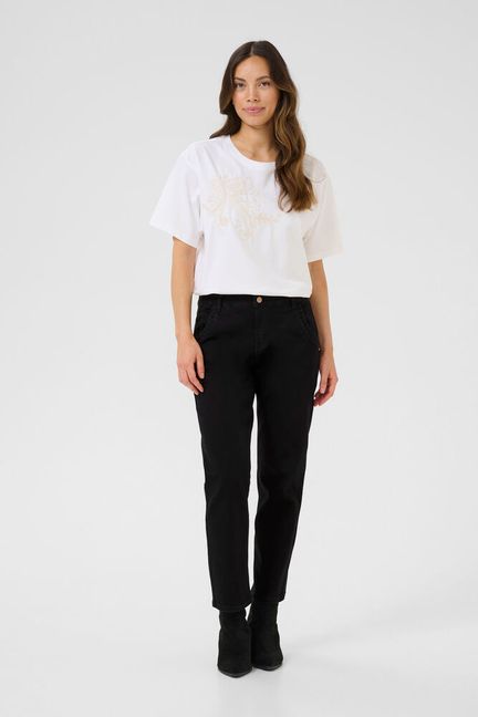 Raja bukse svart- ankel lengde