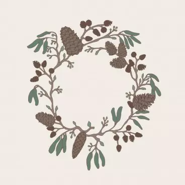 Serviett konglekrans