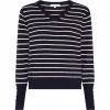 Basic stripete genser - Blå