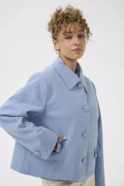 Ceccie kort jakke - blå