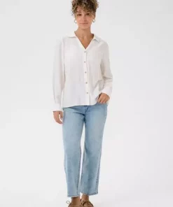 Heidy Bluse - Lys lin