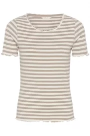 Ribba Tskjorte brun stripete