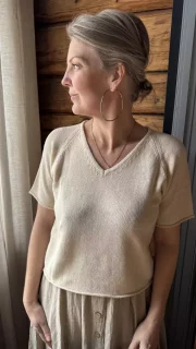 Tove topp - krem