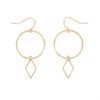 Annelise Earrings Goldtoned Brass
