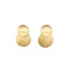 Coterie Earrings Goldtoned Brass