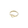 Miracle Heart Ring Goldtoned Brass