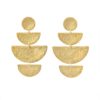 Prima Earrings Goldtoned Brass