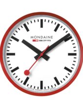 Mondaine Wall Clock 25 cm Red