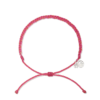 4Ocean Pink Multi Classic Braided Anklet