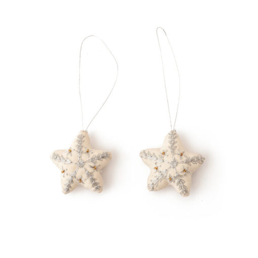 Others Christmas Stars Silver 2pk