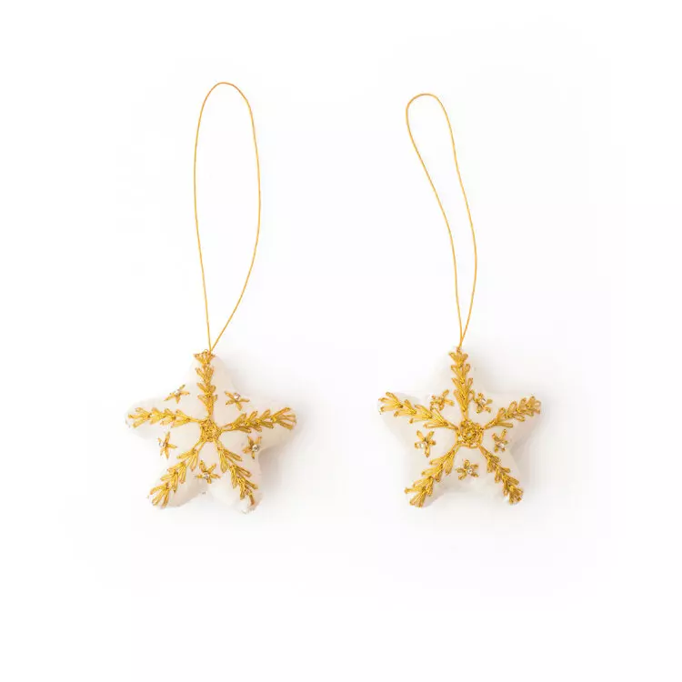 Others Christmas Stars Gold 2pk