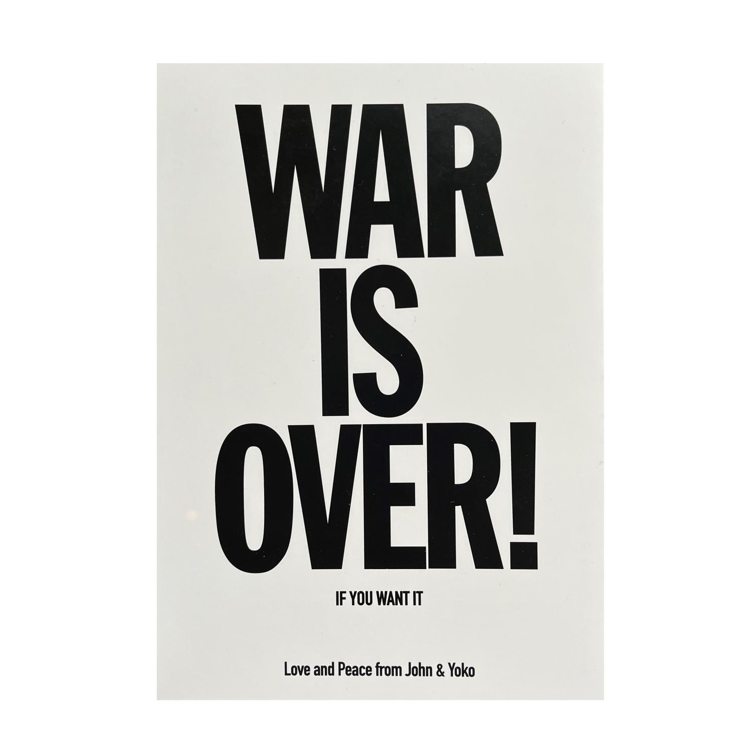 Postcard Yoko Ono War Is Over