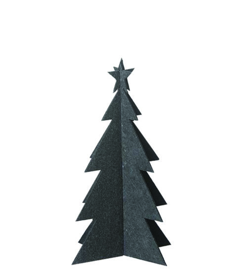 Eco-Felt Christmas Tree, Medium Black