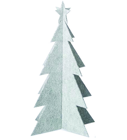 Eco-Felt Christmas Tree, Large White