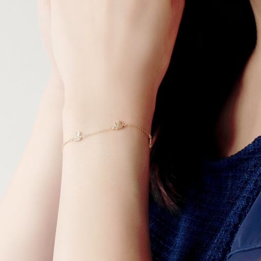 Earth Hiroshima | Orizuru Bracelet | Gold