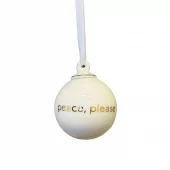 Porcelain Ornament Peace, Please