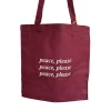 Totebag Peace, Please (Burgundy)