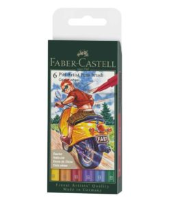 Faber-Castell Pitt Artist pens "Colour wheel" set 6