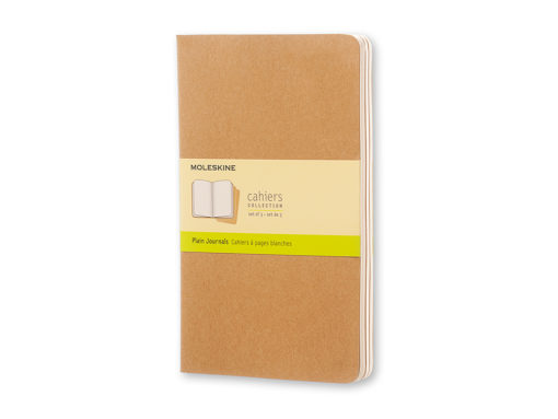 Moleskine Cahier Journal - Plain Kraft Brown 13x21