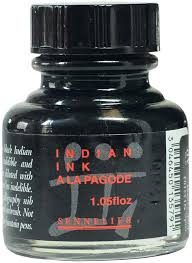 Sennelier A`la Pagode 30ml Indian Ink Black