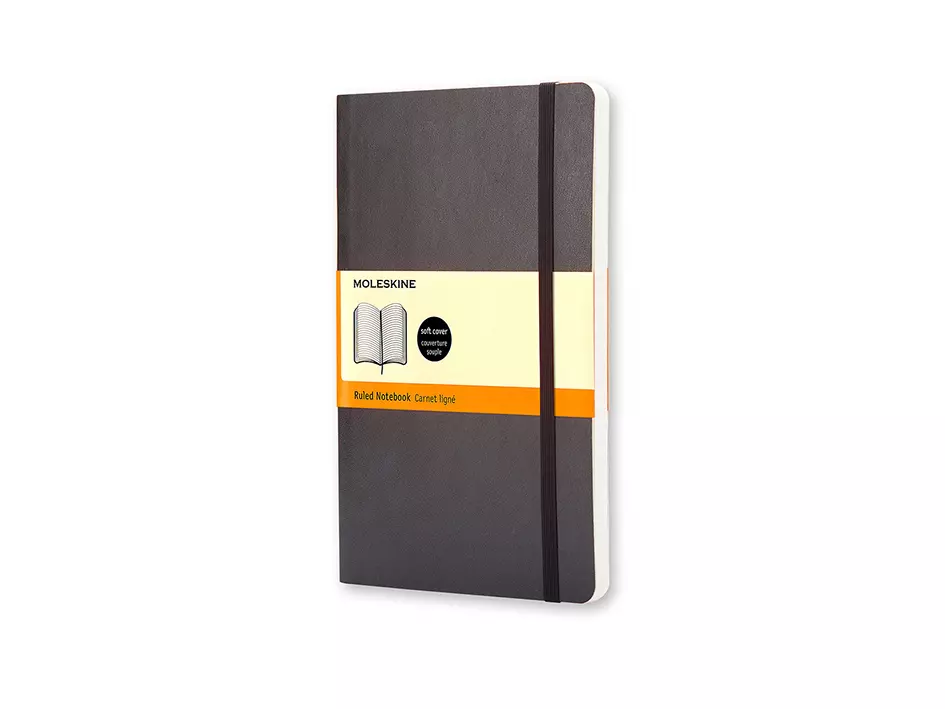 Moleskine Classic Notebook Hard - Ruled Black 9x14