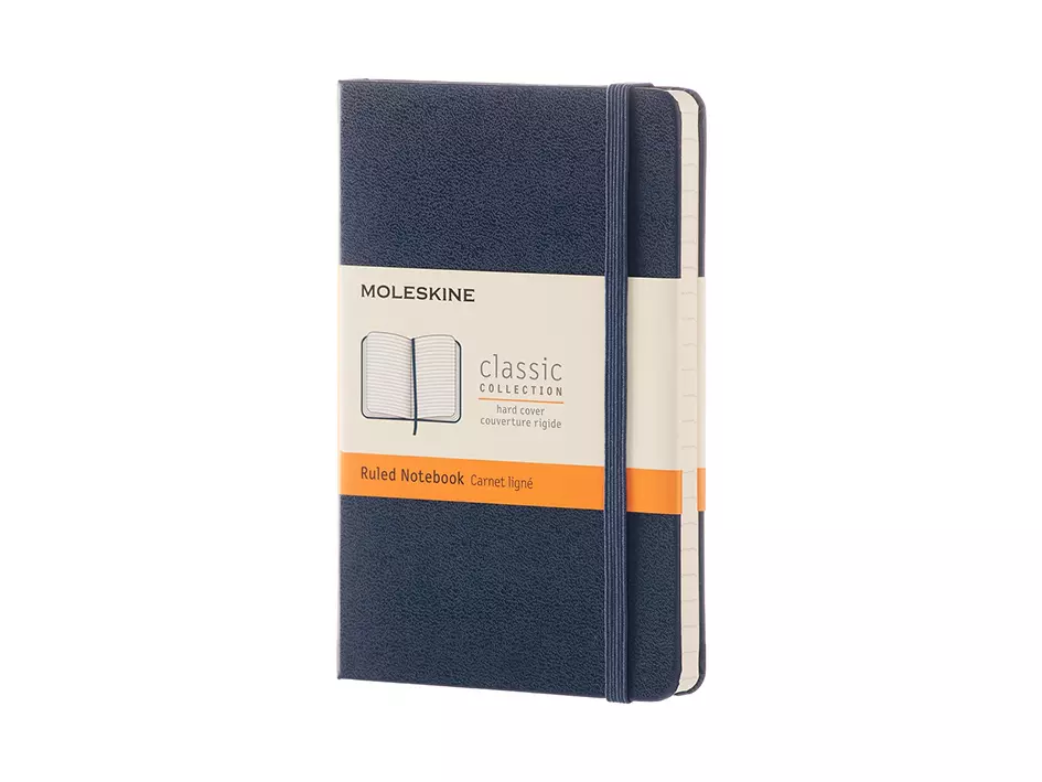 Moleskine Classic Notebook Hard - Ruled Sapphire Blue 9x14