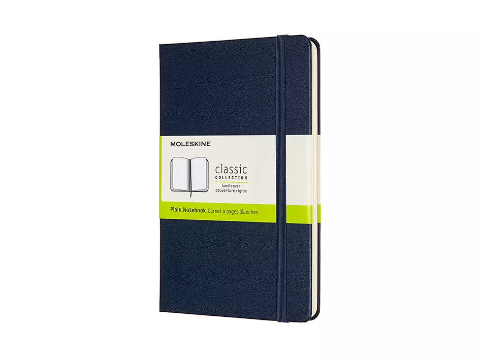 Moleskine Classic Notebook Hard - Plain Sapphire Blue 11,5x18