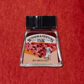 W&N Drawing Ink 14ml 040 Brick Red