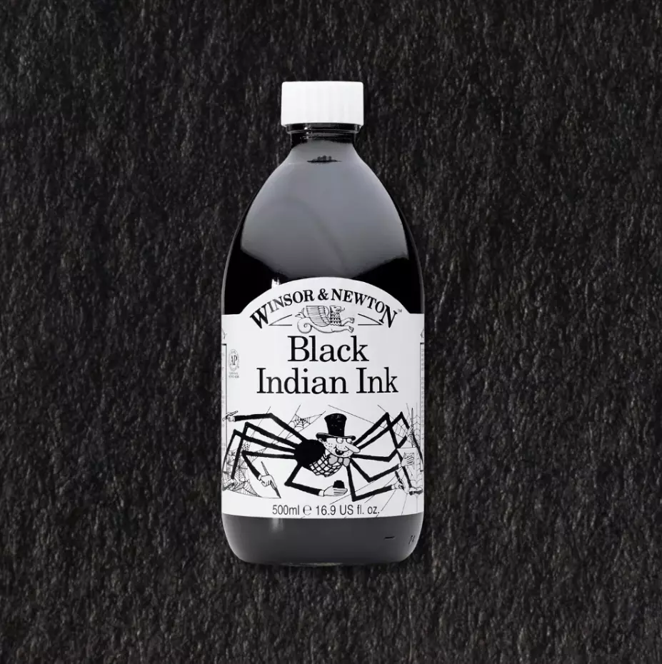 W&N Drawing Ink 500 ml 030 Black