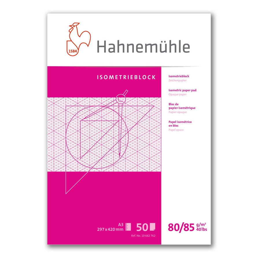 Hahnemühle Isometric Paper Pad 80/55gr. A-4 662642
